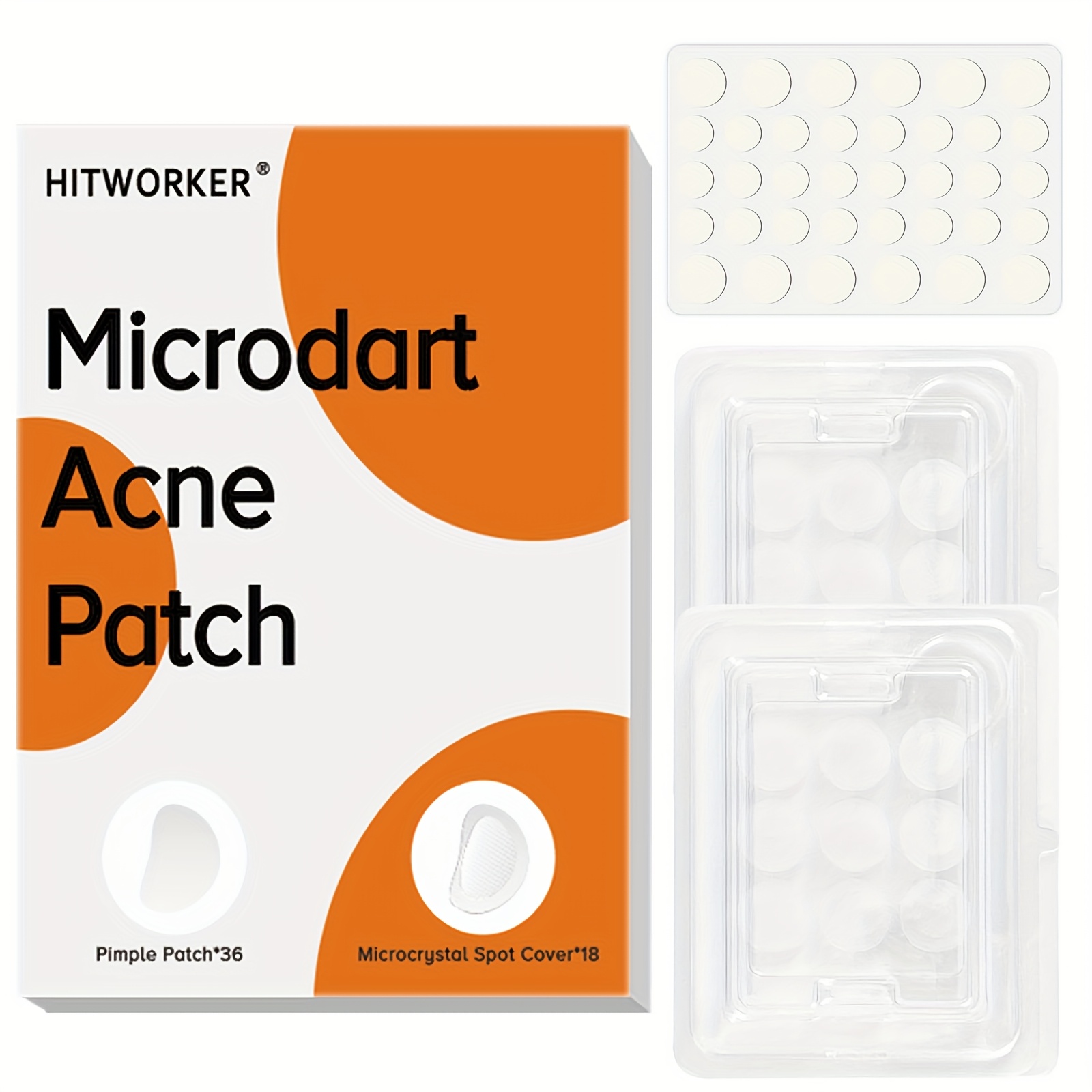 Face Oil - 60 Patchs Anti-Imperfections avec Microcristaux, Autocollants