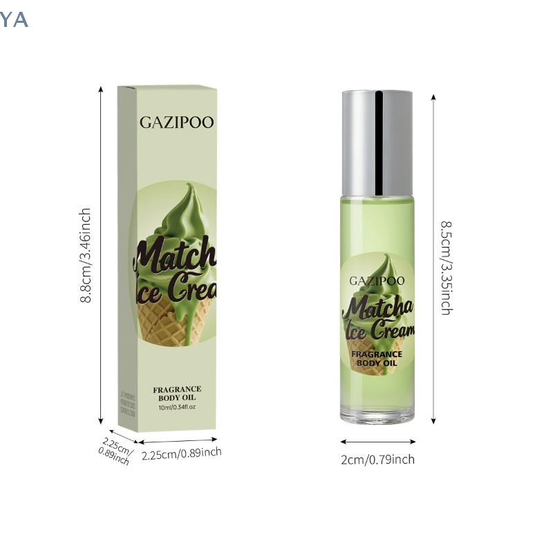 Body Lotion - Huile parfumée roll-on Matcha Ice Cream,