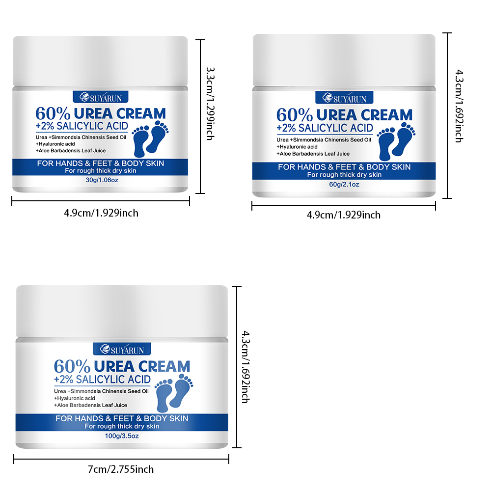 SUYARUN 60% Urée + 2% ACIDE SA - Urea Foot Cream avis et prix