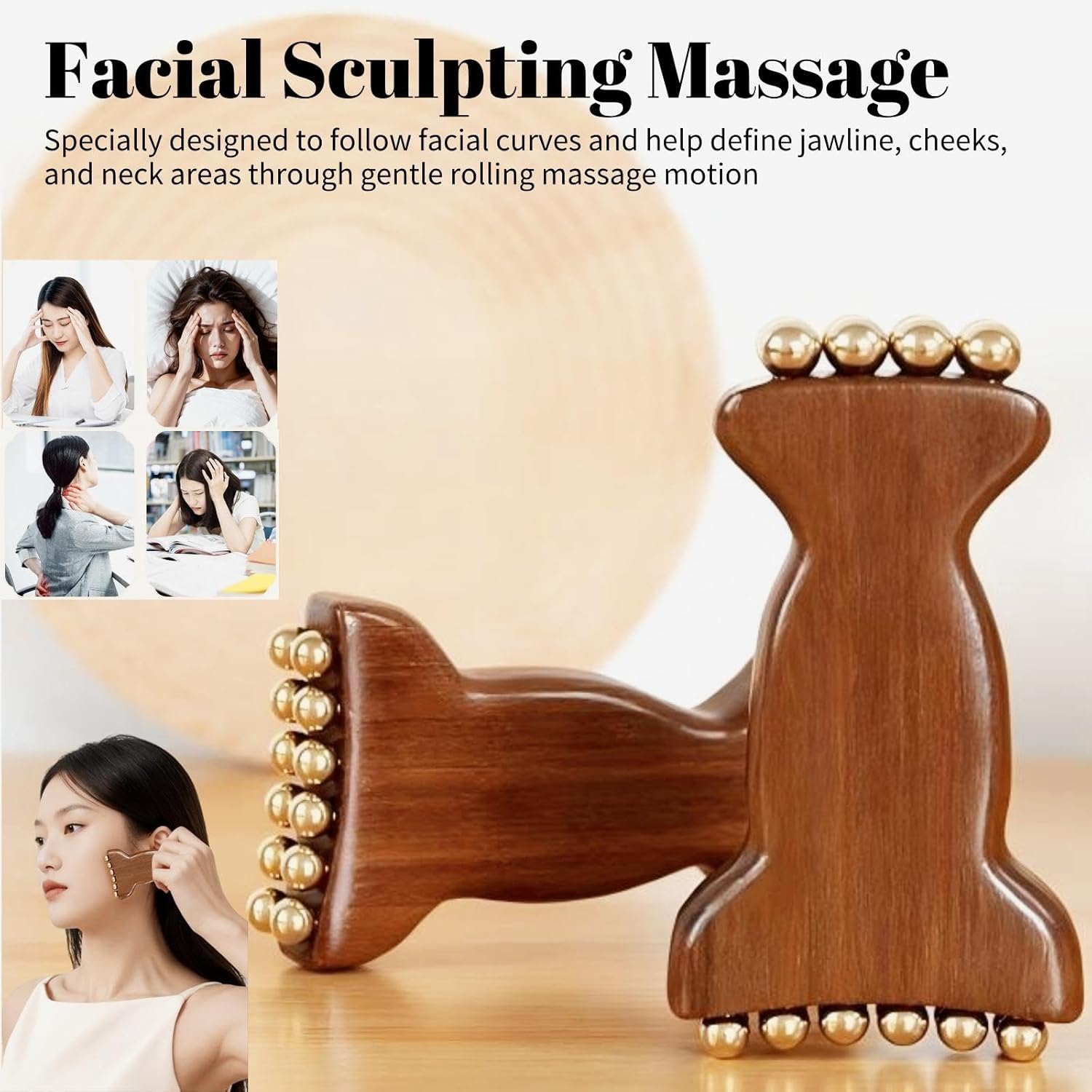 Rouleau de massage facial en l - Skincare Glowing avis et prix