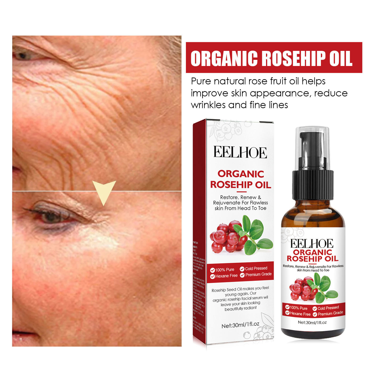 Sérum pour le visage à l'huile - Face Oil Rosehip avis et prix