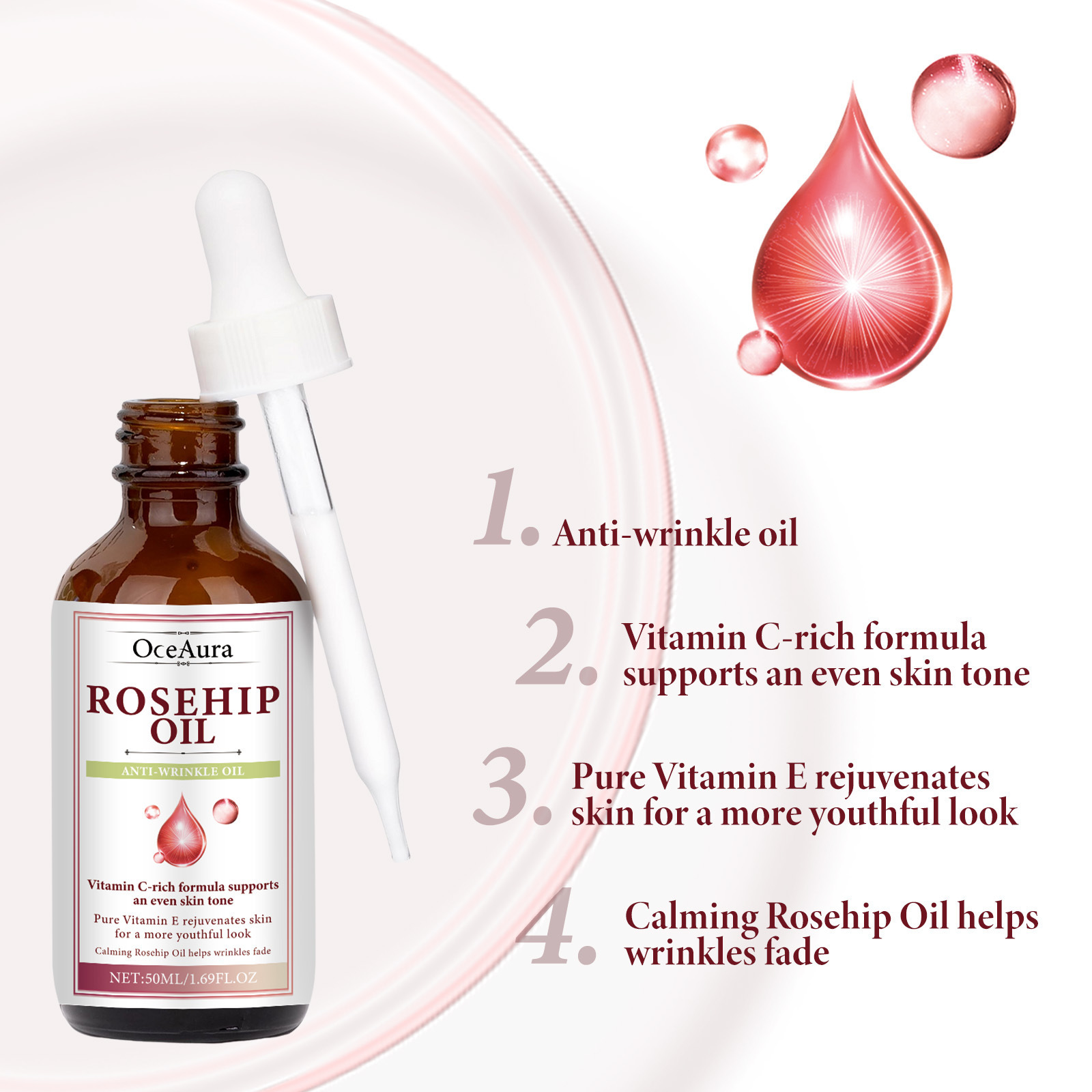 Sérum Visage à l'Huile de Rose - Face Oil Rosehip avis et prix