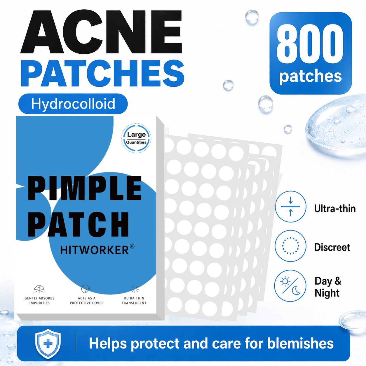 800 Patchs Hydrocolloïdes pour - Face Oil avis et prix