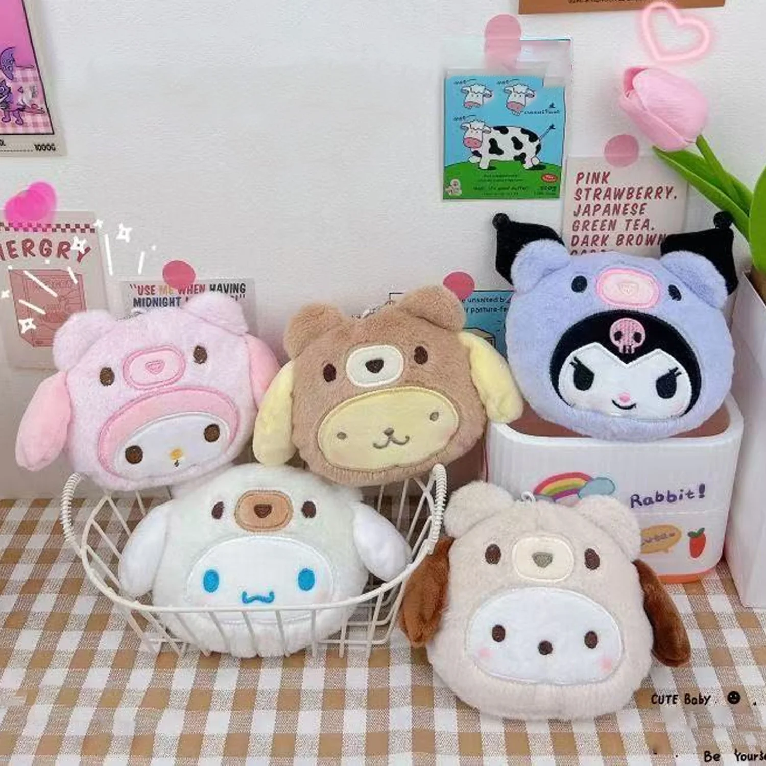 Porte-monnaie en peluche, pend - Lip Balm avis et prix